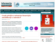 Tablet Screenshot of informacija.rs